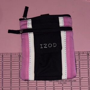 Rhinestone Pink and Black golf tee bag
